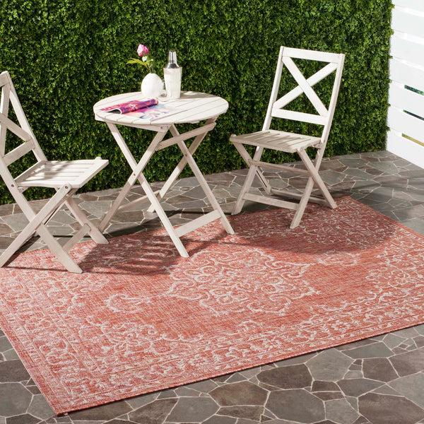 safavieh Safavieh Courtyard Rug CY8481-36521 - Terracotta / Beige