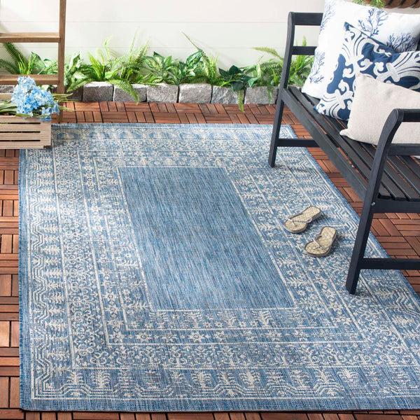 safavieh Safavieh Courtyard Rug CY8482-36821 - Navy / Grey
