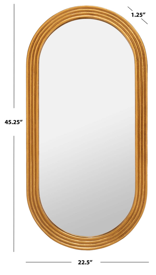 Safavieh Safavieh Couture Jeanelle Oval Gold Mirror - Gold