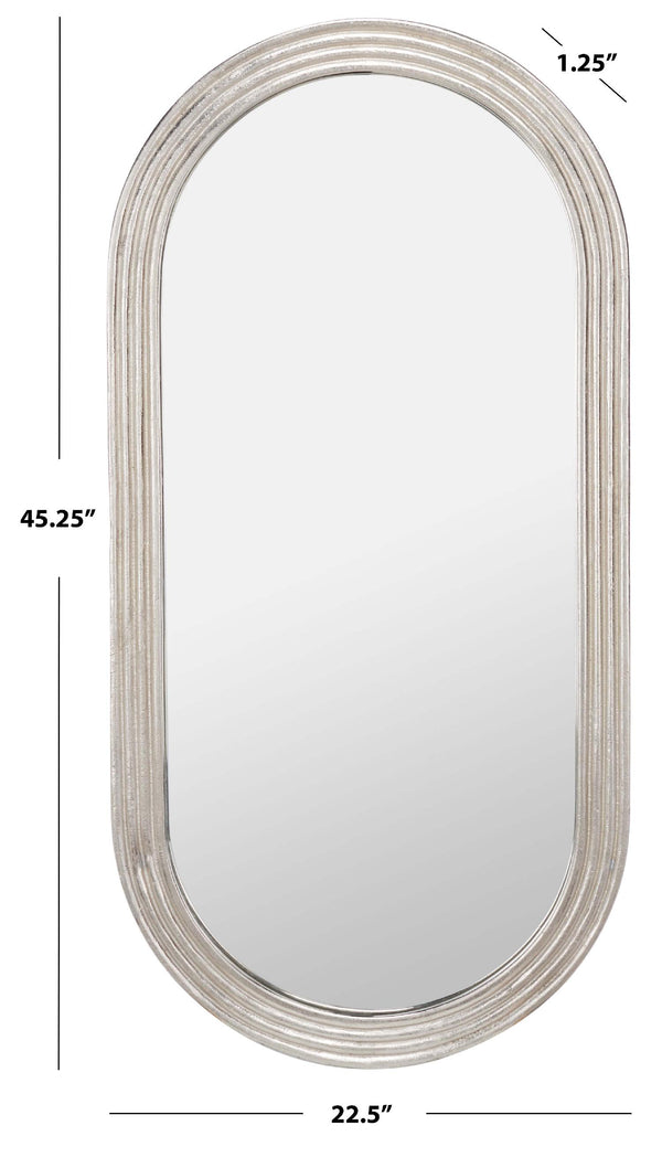 Safavieh Safavieh Couture Shania Oval Silver Mirror - Silver