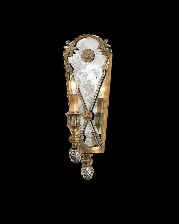 safavieh Currey & Co Napoli Gold Wall Sconce | 5028