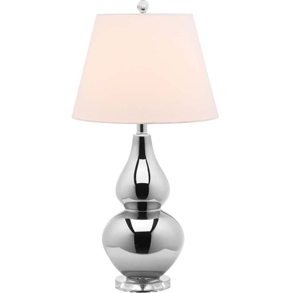 Safavieh Safavieh Cybil 26 Inch H Double Gourd Lamp (Single) - Silver