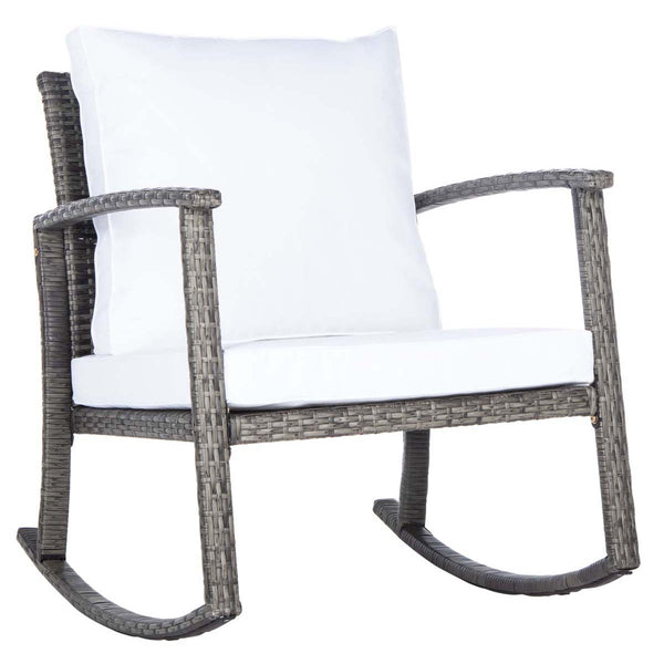 Safavieh Safavieh Daire Rocking Chair - Grey Brown / White