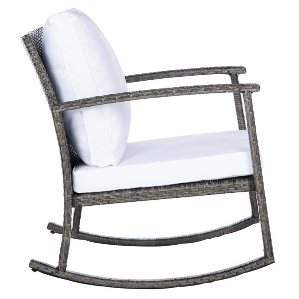 Safavieh Safavieh Daire Rocking Chair - Grey Brown / White