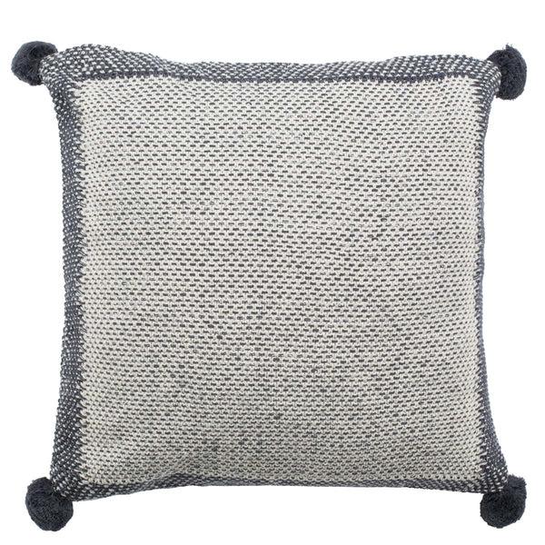 safavieh Safavieh Dania Knit Pillow - Dark Grey/Natural/Silver