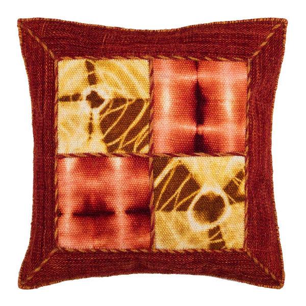 Safavieh Safavieh Dip Dye Quartre Patch Pillow Chili Pepper