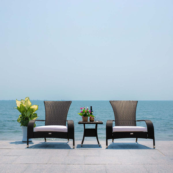 Safavieh Safavieh Edna 3 Piece Lounge Set - Black / White