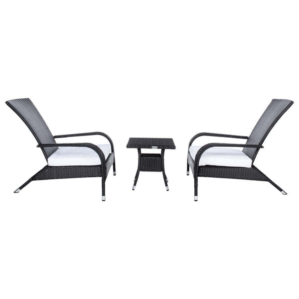 Safavieh Safavieh Edna 3 Piece Lounge Set - Black / White