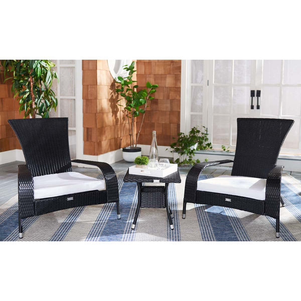 safavieh Safavieh Edna 3 Piece Lounge Set - Black / White