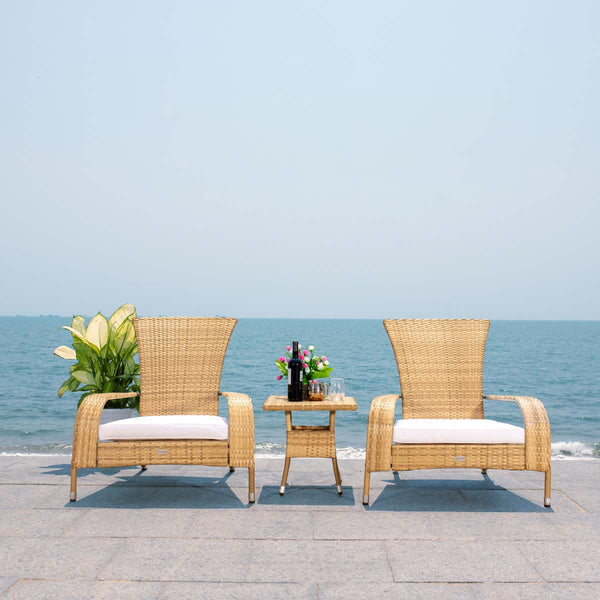 Safavieh Safavieh Edna 3 Piece Lounge Set - Natural / White