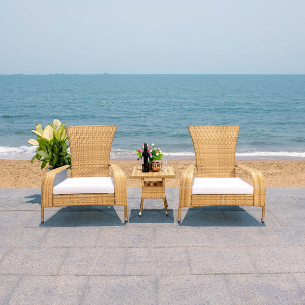 Safavieh Safavieh Edna 3 Piece Lounge Set - Natural / White