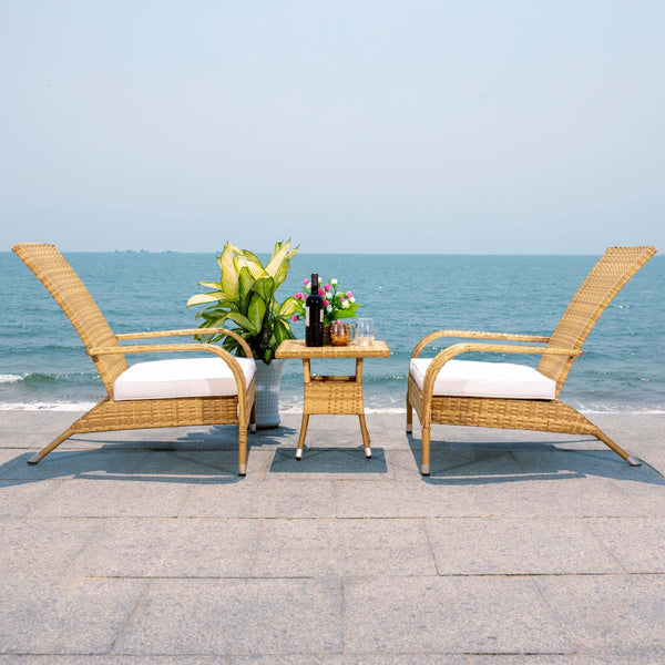Safavieh Safavieh Edna 3 Piece Lounge Set - Natural / White