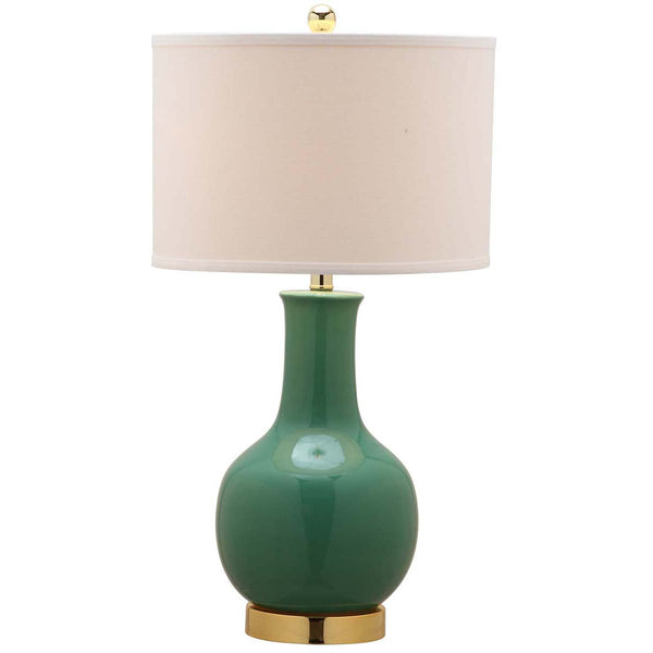 Safavieh Safavieh Emerald 27.5 Inch H Ceramic Paris Lamp-Emerald