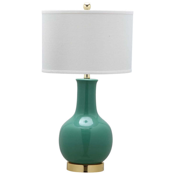 safavieh Safavieh Emerald 27.5 Inch H Ceramic Paris Lamp-Emerald