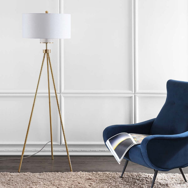 Safavieh Safavieh Enrica 66 Inch H Floor Lamp-Brass/Gold