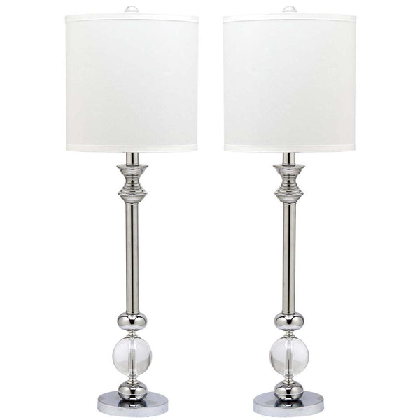 safavieh Safavieh Erica 31 Inch H Crystal Candlestick Lamp-Clear (Set of 2)