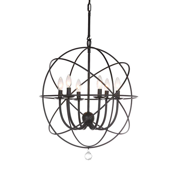 Safavieh Safavieh Evie 22 Inch Dia Adjustable Chandelier -Black
