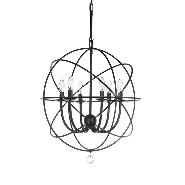 safavieh Safavieh Evie 22 Inch Dia Adjustable Chandelier -Black