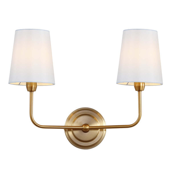 Safavieh Safavieh Ezra Two Light Wall Sconce-Brass Gold
