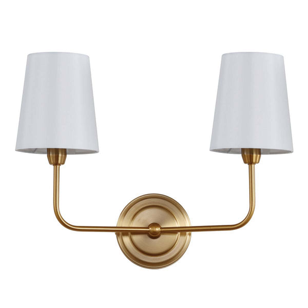 safavieh Safavieh Ezra Two Light Wall Sconce-Brass Gold