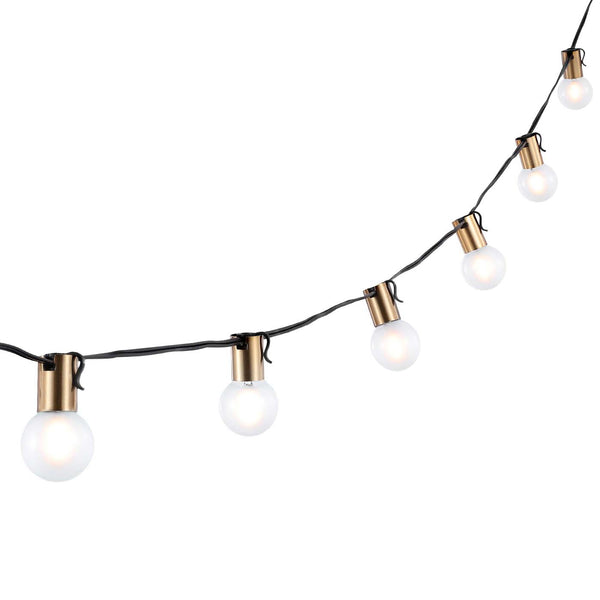 Safavieh Safavieh Farrynn LED Outdoor String Lights - Brass / Black