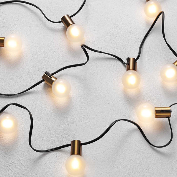 Safavieh Safavieh Farrynn LED Outdoor String Lights - Brass / Black