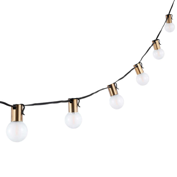 safavieh Safavieh Farrynn LED Outdoor String Lights - Brass / Black
