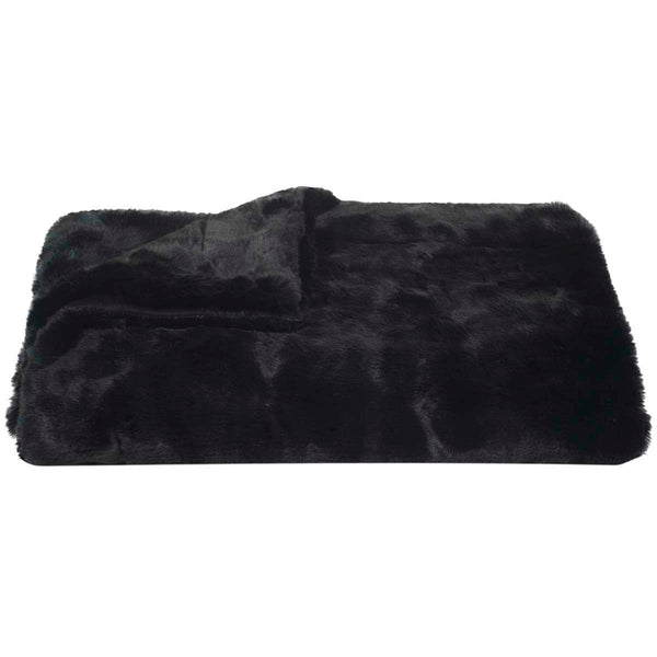 safavieh Faux Black Mink Throw | Safavieh - THR701