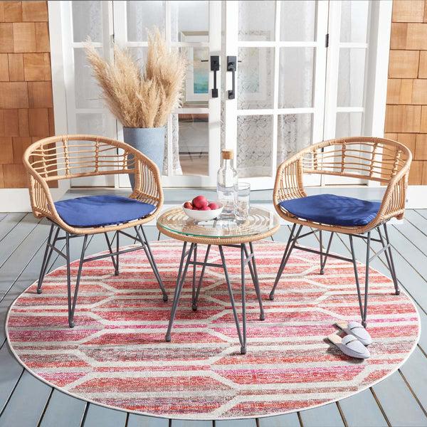 Safavieh Safavieh Ferla 3Pc Lounger Set - Natural / Navy