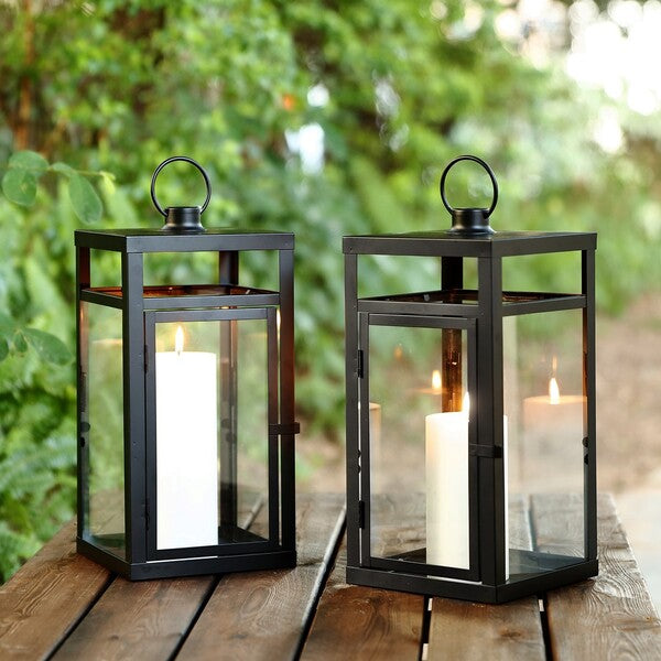 Safavieh Safavieh Fraleigh Outdoor Lantern - Black (Set Of 2)