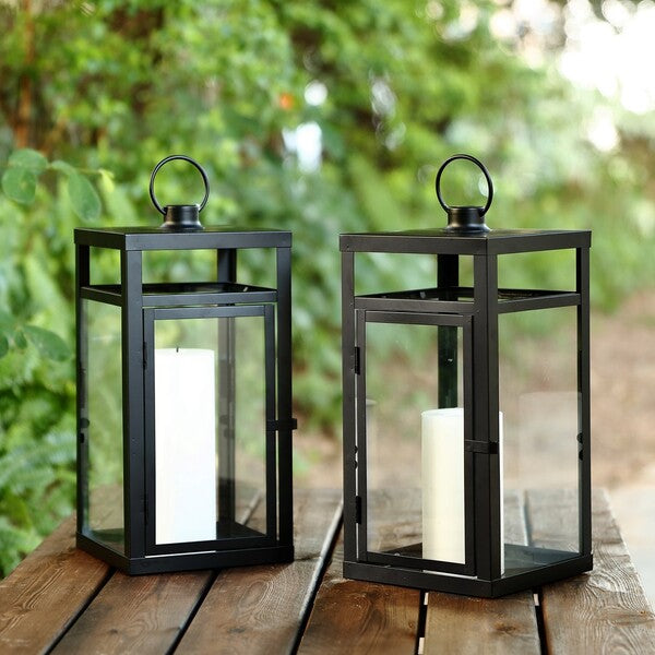 Safavieh Safavieh Fraleigh Outdoor Lantern - Black (Set Of 2)