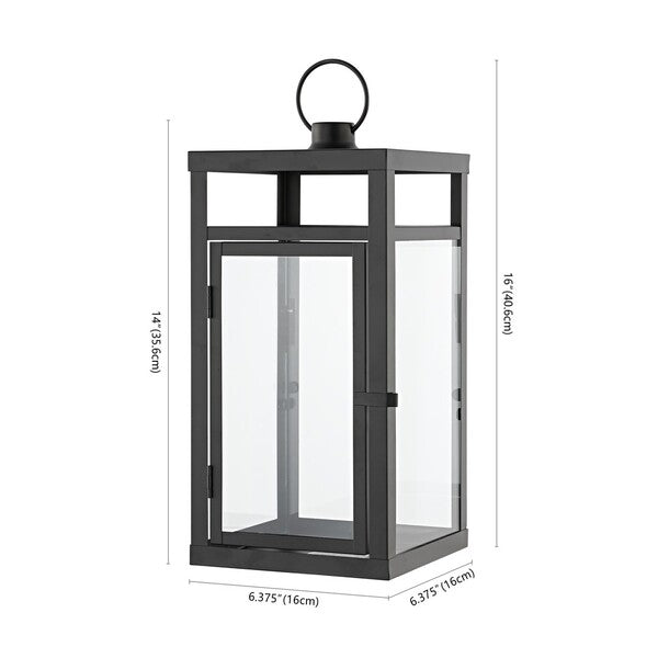 Safavieh Safavieh Fraleigh Outdoor Lantern - Black (Set Of 2)