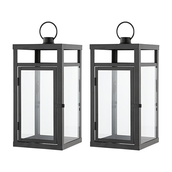 safavieh Safavieh Fraleigh Outdoor Lantern - Black (Set of 2)