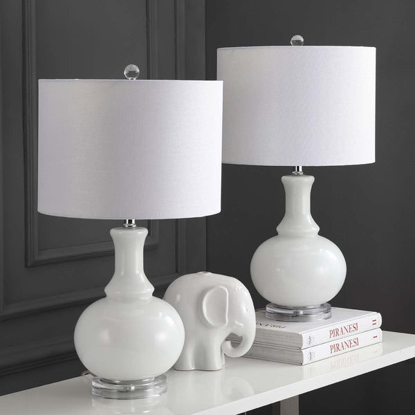 Safavieh Safavieh Franny 25.75 Inch H Table Lamp-White (Set Of 2)
