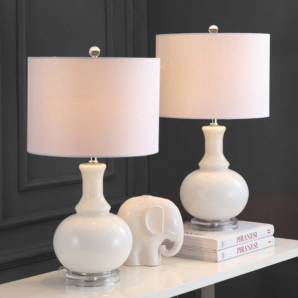 Safavieh Safavieh Franny 25.75 Inch H Table Lamp-White (Set Of 2)