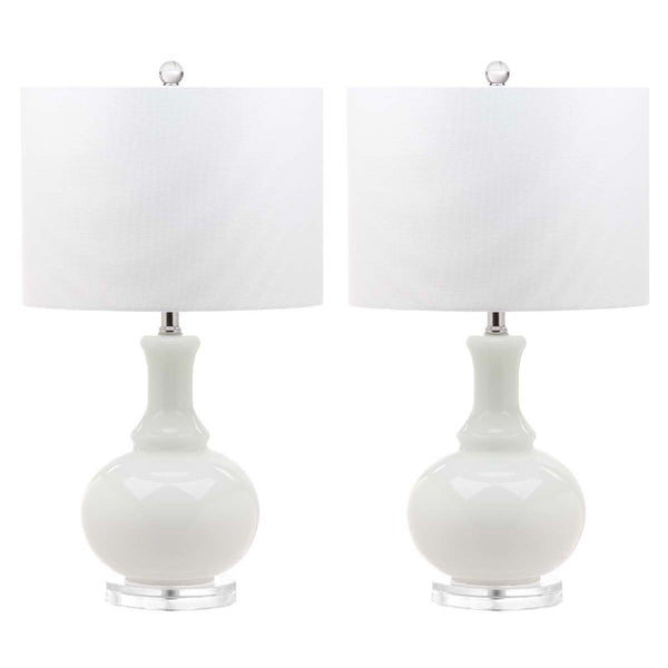safavieh Safavieh Franny 25.75 Inch H Table Lamp-White (Set of 2)