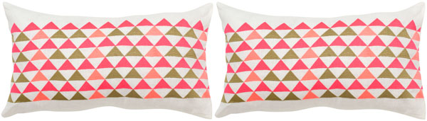 Safavieh Safavieh Geo Mountain Pillow Wild Flower Multi Set Of 2