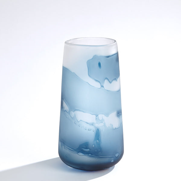 Safavieh Glacier Vase-Blue-Sm | Global Views - 7.80637