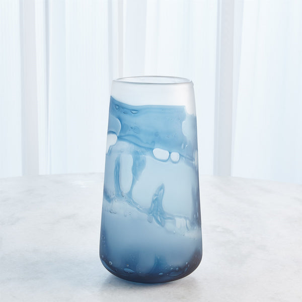 Safavieh Glacier Vase-Blue-Sm | Global Views - 7.80637