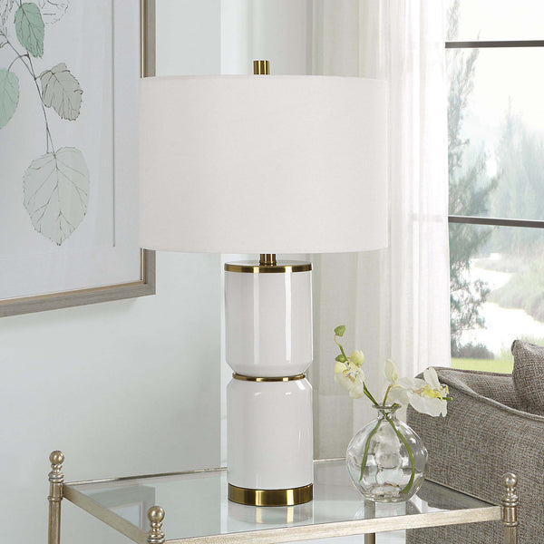 Safavieh Gloss White Home Decor Table Lamp