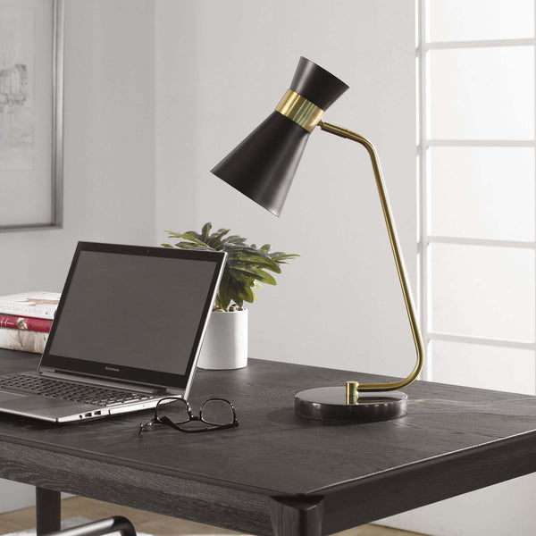 Safavieh Gold Home Decor Desk Lamp Black Marble