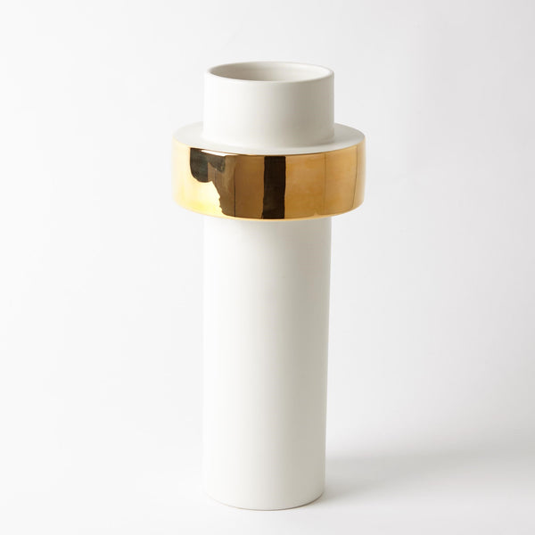 safavieh Gold Ring Vase-High | Global Views - 1.10338