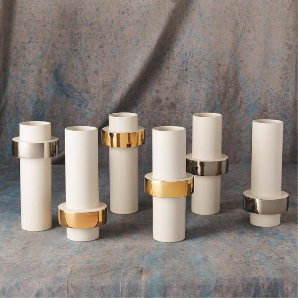 Safavieh Gold Ring Vase-Low | Global Views - 1.10340
