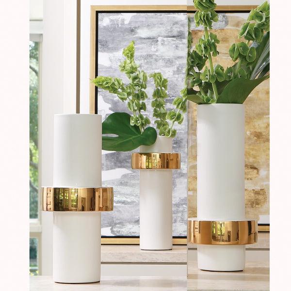 Safavieh Gold Ring Vase-Mid | Global Views - 1.10339