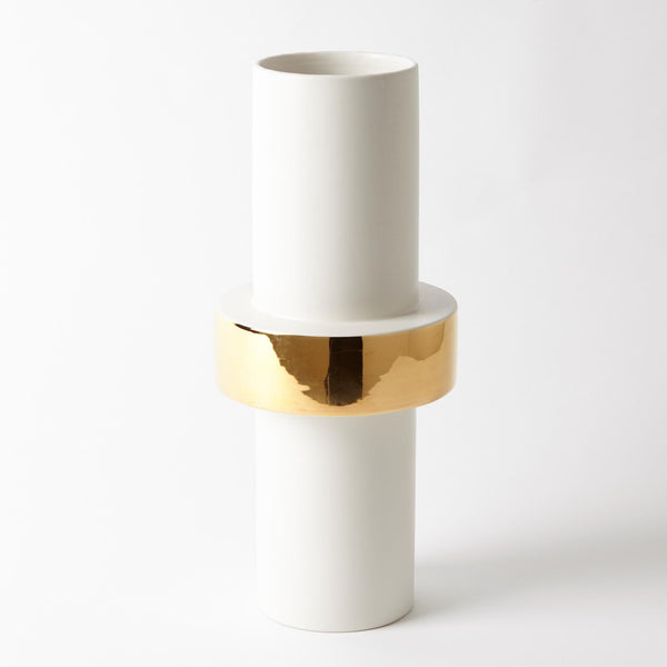 safavieh Gold Ring Vase-Mid | Global Views - 1.10339