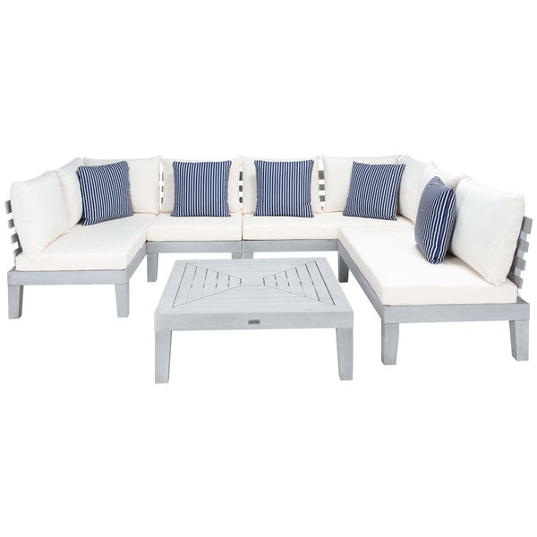 safavieh Safavieh Granton 5 Piece Living Set - Grey / Beige
