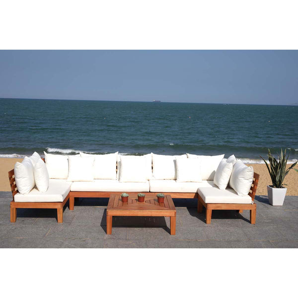 Safavieh Safavieh Granton 5 Piece Living Set - Natural / Beige