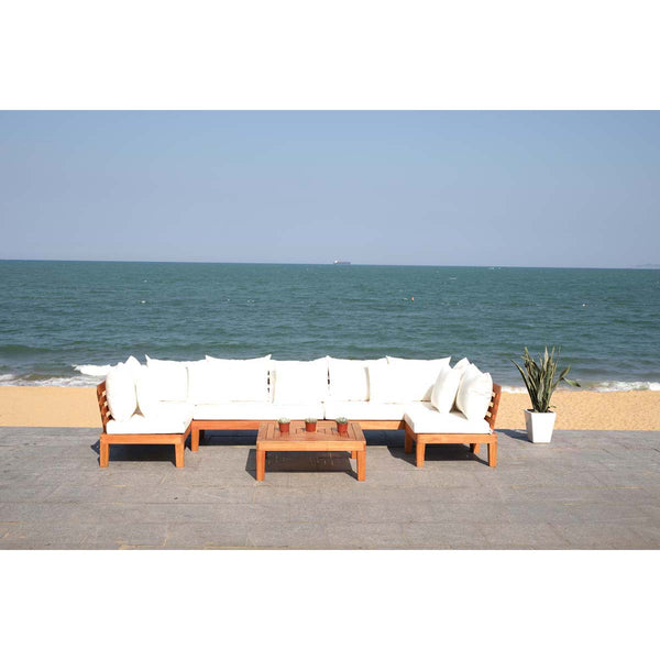 Safavieh Safavieh Granton 5 Piece Living Set - Natural / Beige