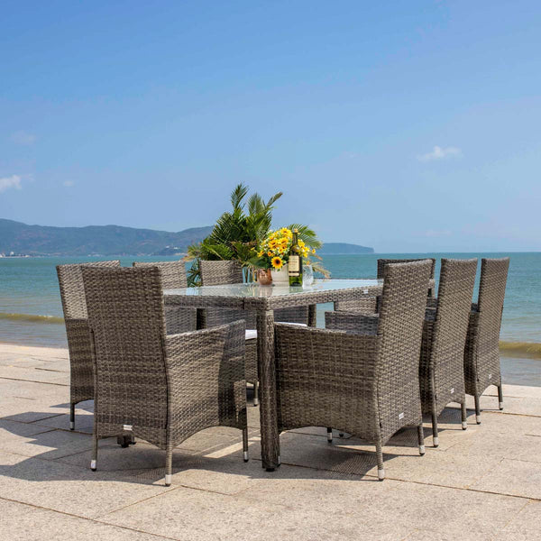 Safavieh Safavieh Hailee Dining Set - Grey Brown / White