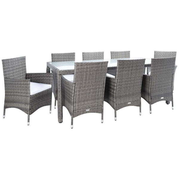 safavieh Safavieh Hailee Dining Set - Grey Brown / White